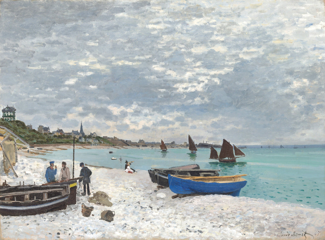 Claude Monet, The Beach at Sainte-Adresse 1867