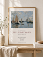 Eugene Boudin, Trouville Jetty - Personalized Memorial Poster, Coastal Ocean Print