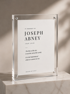 Personalized Framed Memorial: Kandinsky's Blue Sky