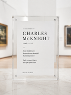 Personalized Framed Memorial: Claude Monet's Water Lilies