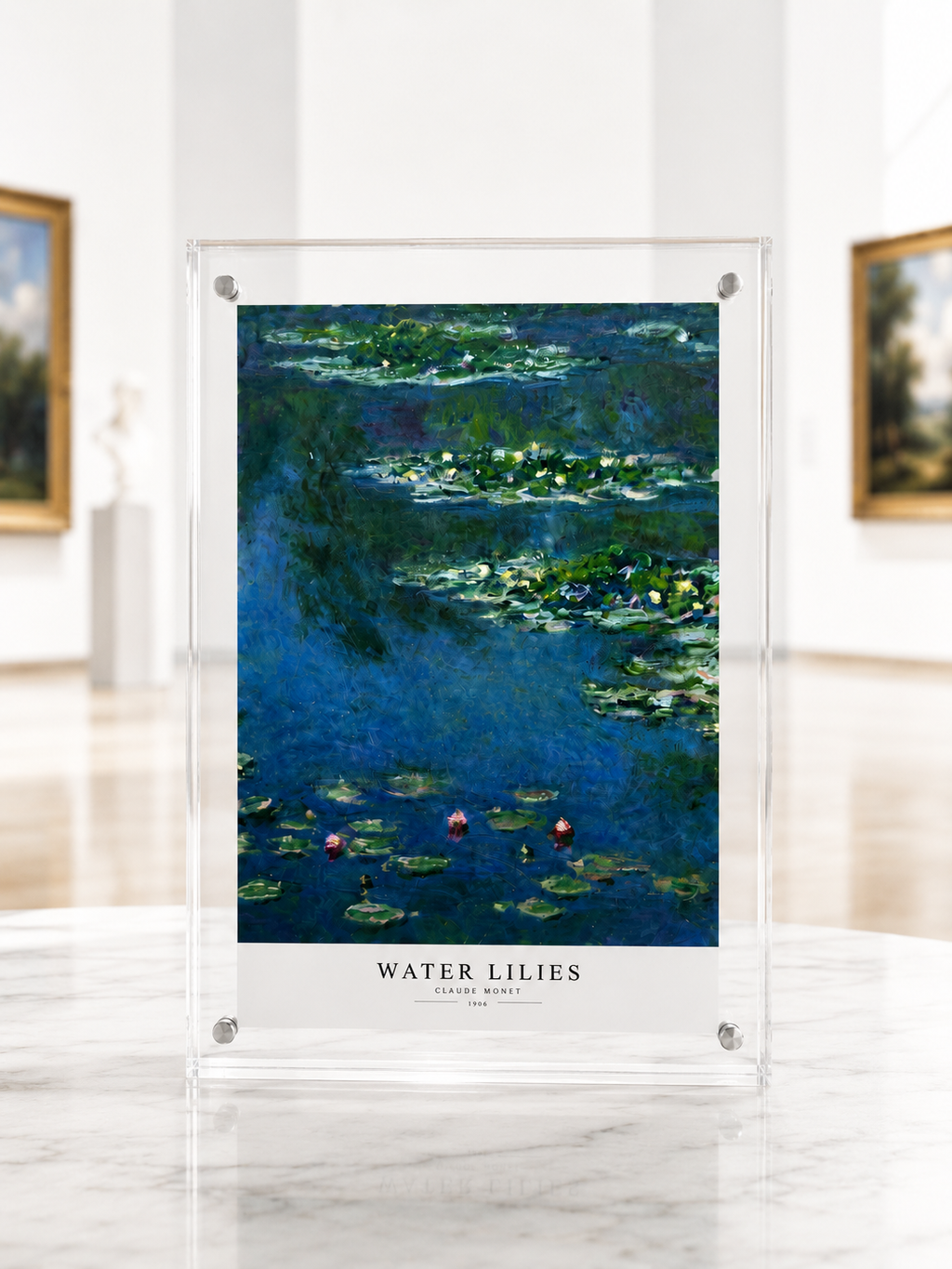 Personalized Framed Memorial: Claude Monet's Water Lilies