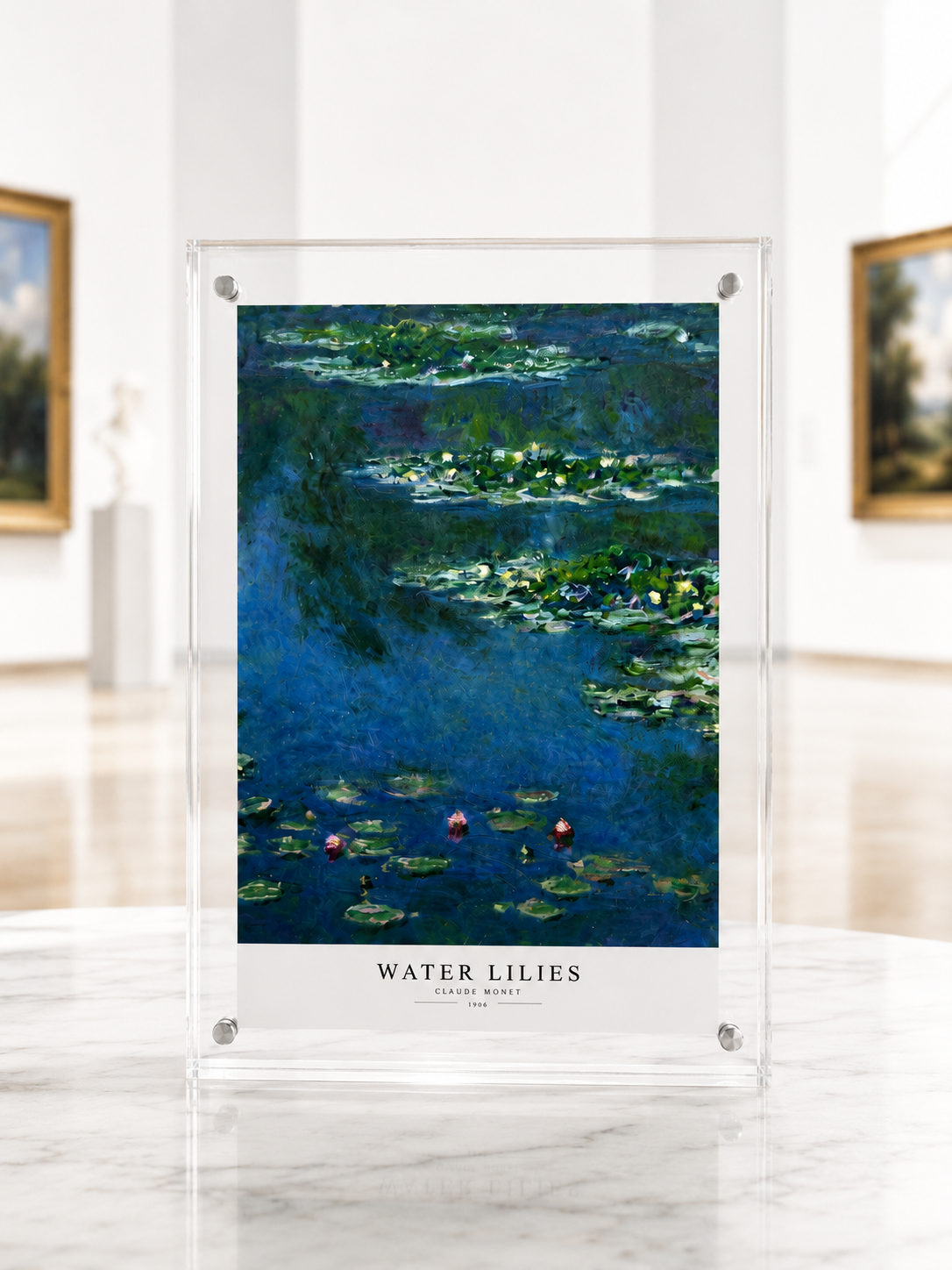 Personalized Framed Memorial: Claude Monet's Water Lilies