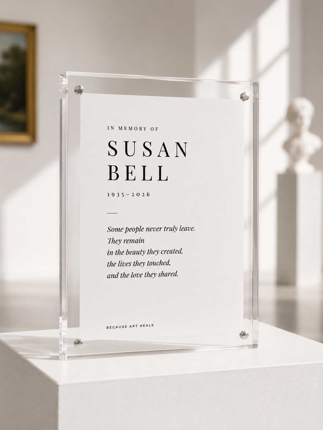 Personalized Framed Memorial: Thornton's Flora