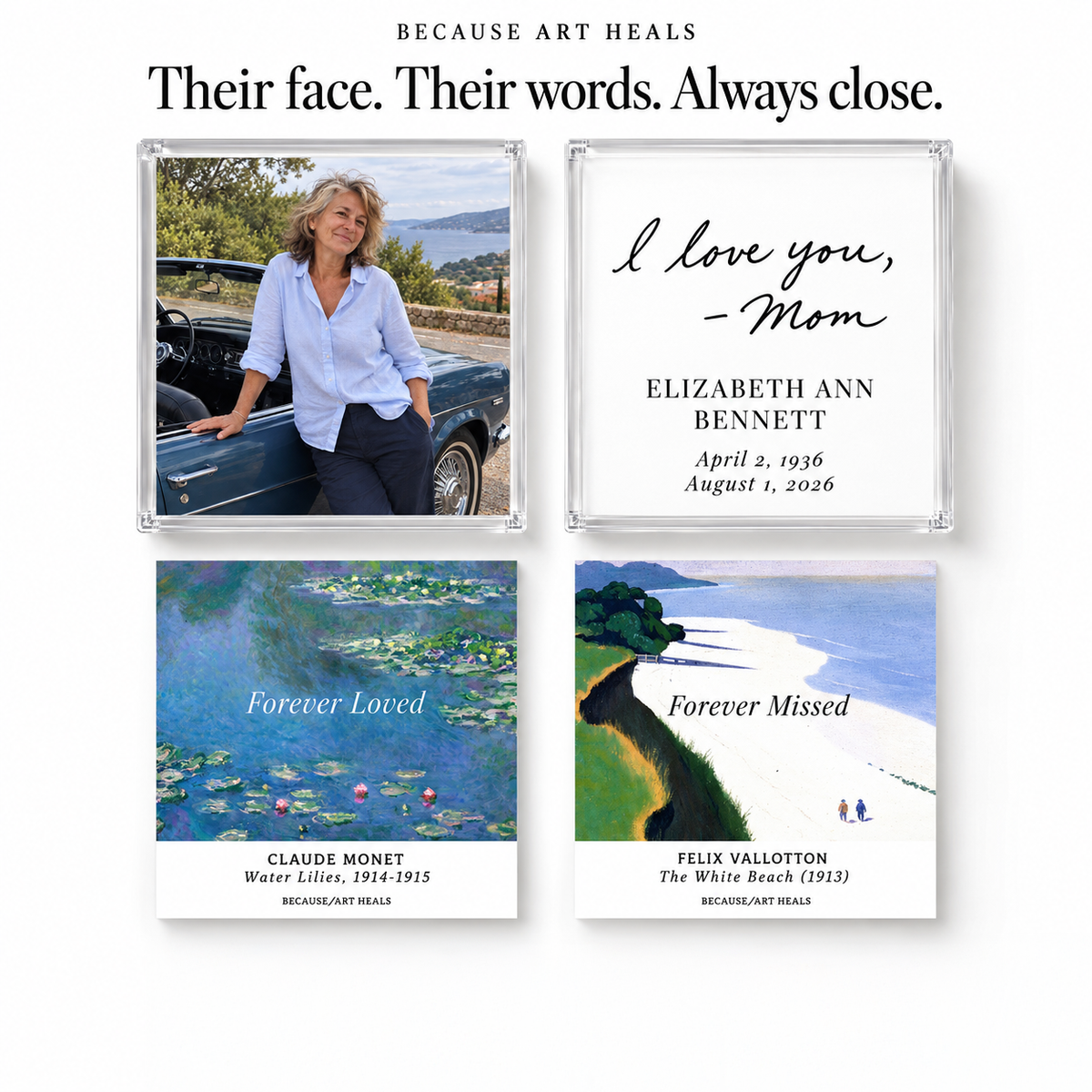 Personalized Remembrance Frame | Photo, Handwriting & Fine Art