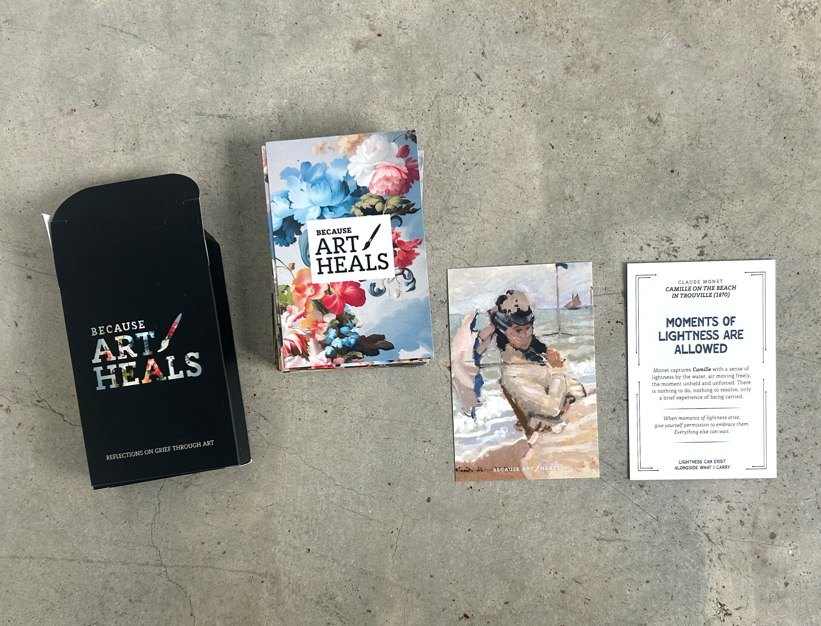 Because Art Heals: The Art of Grief Card Deck