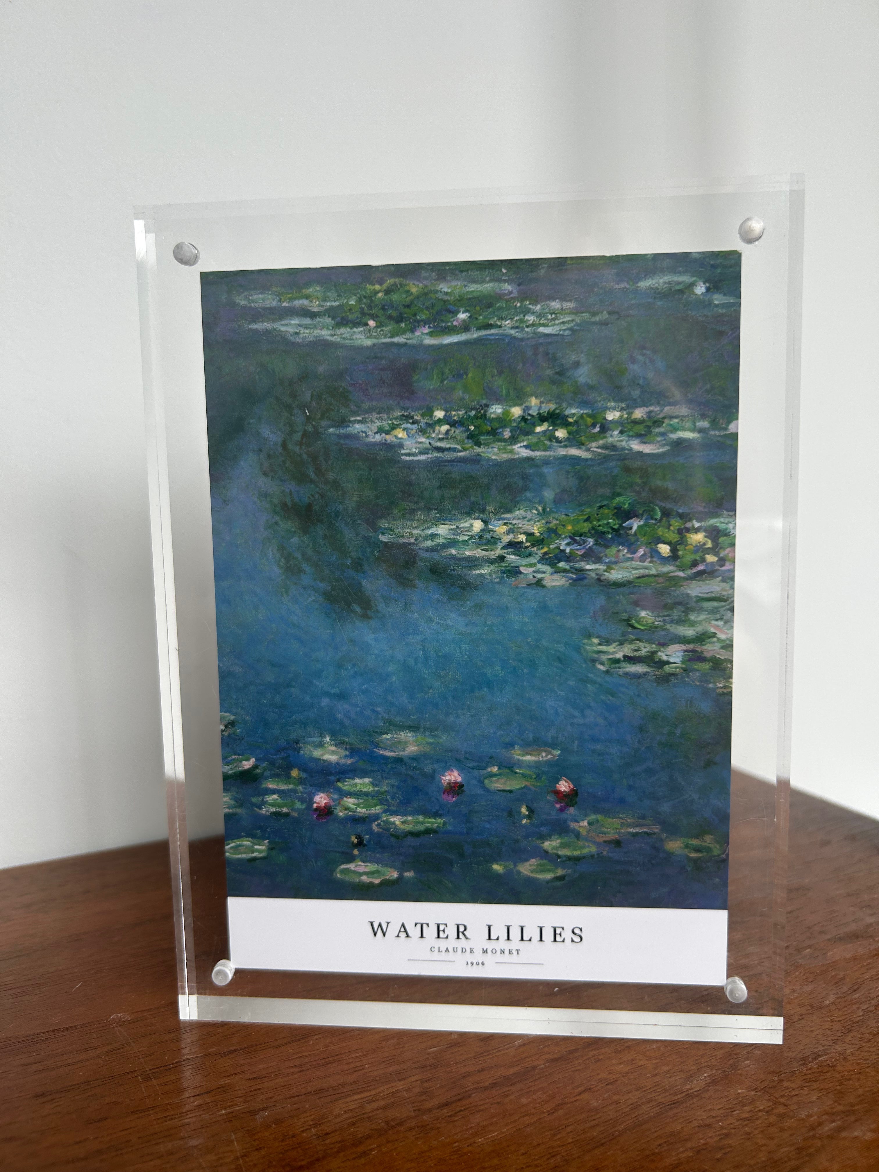 Personalized Framed Memorial: Claude Monet's Water Lilies