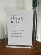 Personalized Framed Memorial: Thornton's Flora