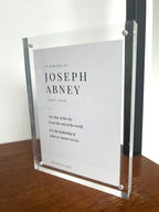 Personalized Framed Memorial: Kandinsky's Blue Sky