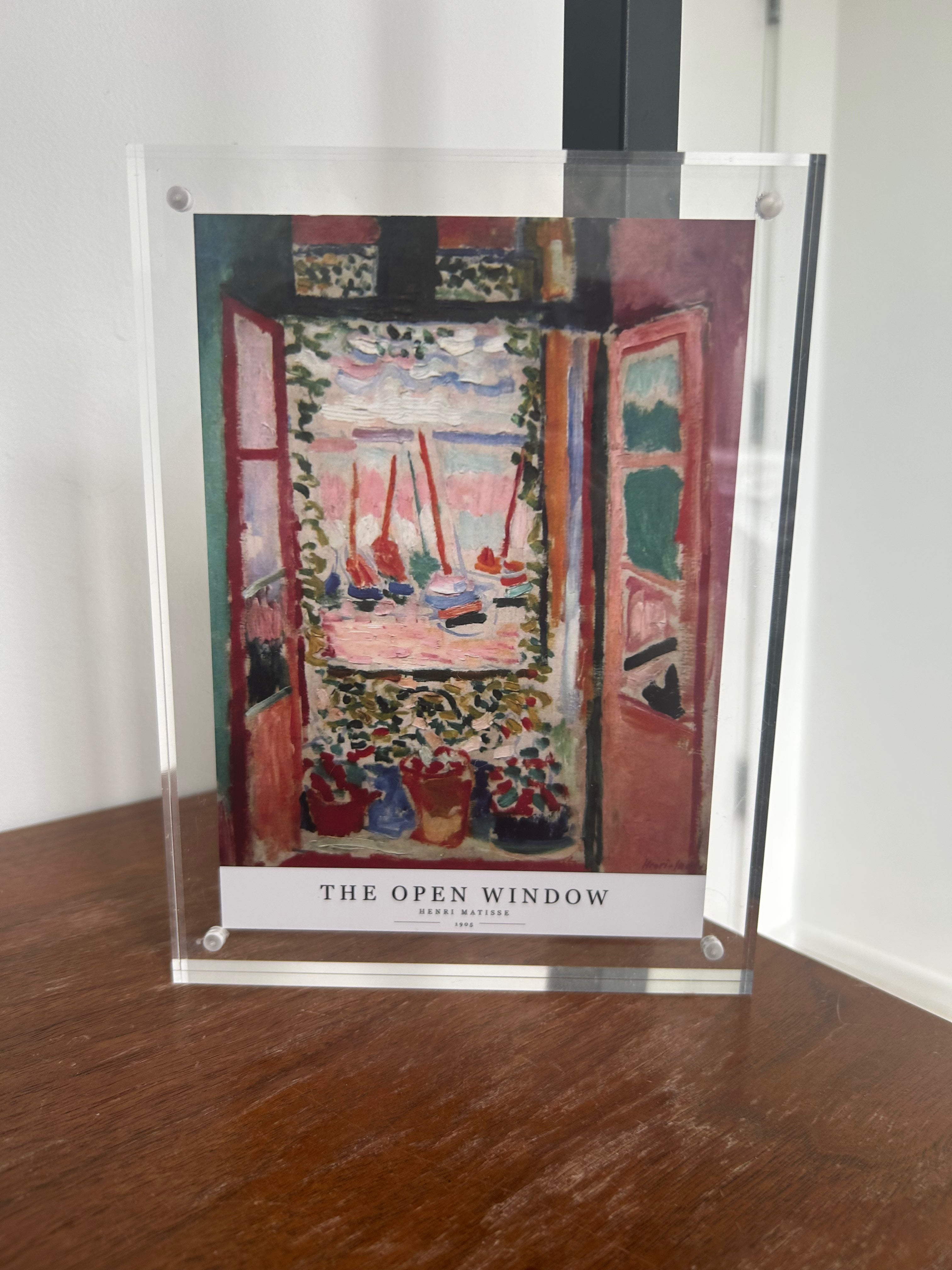 Personalized Framed Memorial: Matisse's Open Window