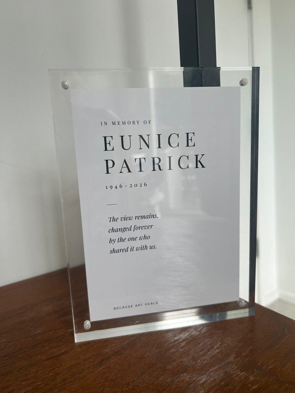 Personalized Framed Memorial: Matisse's Open Window