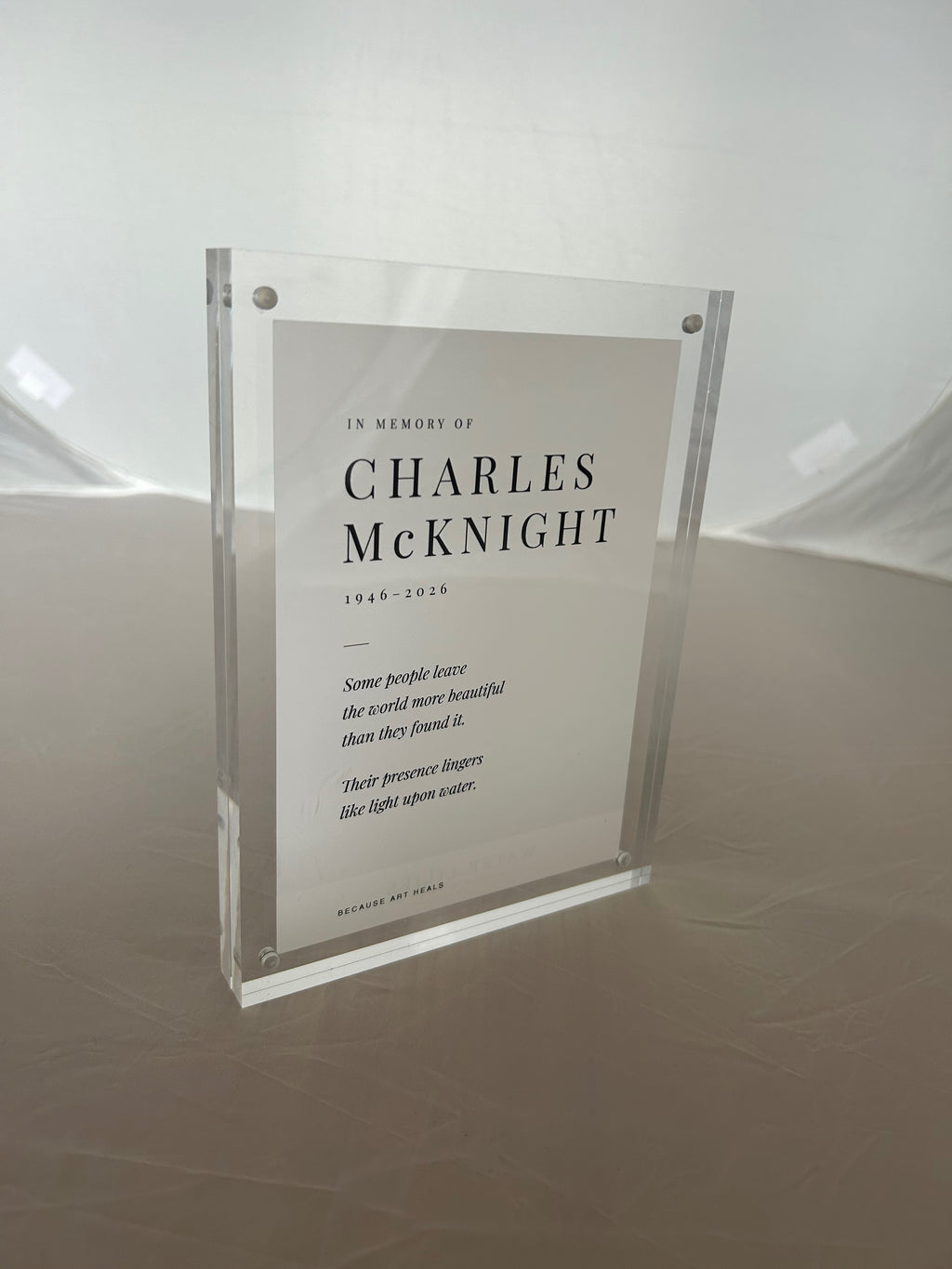Personalized Framed Memorial: Claude Monet's Water Lilies