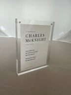 Personalized Framed Memorial: Claude Monet's Water Lilies