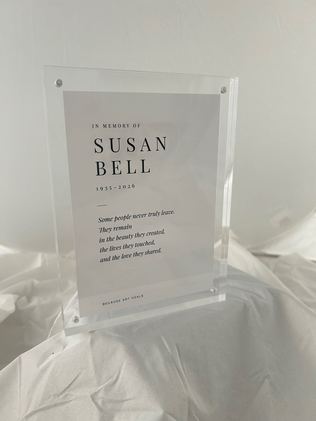 Personalized Framed Memorial: Thornton's Flora
