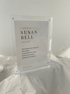 Personalized Framed Memorial: Thornton's Flora