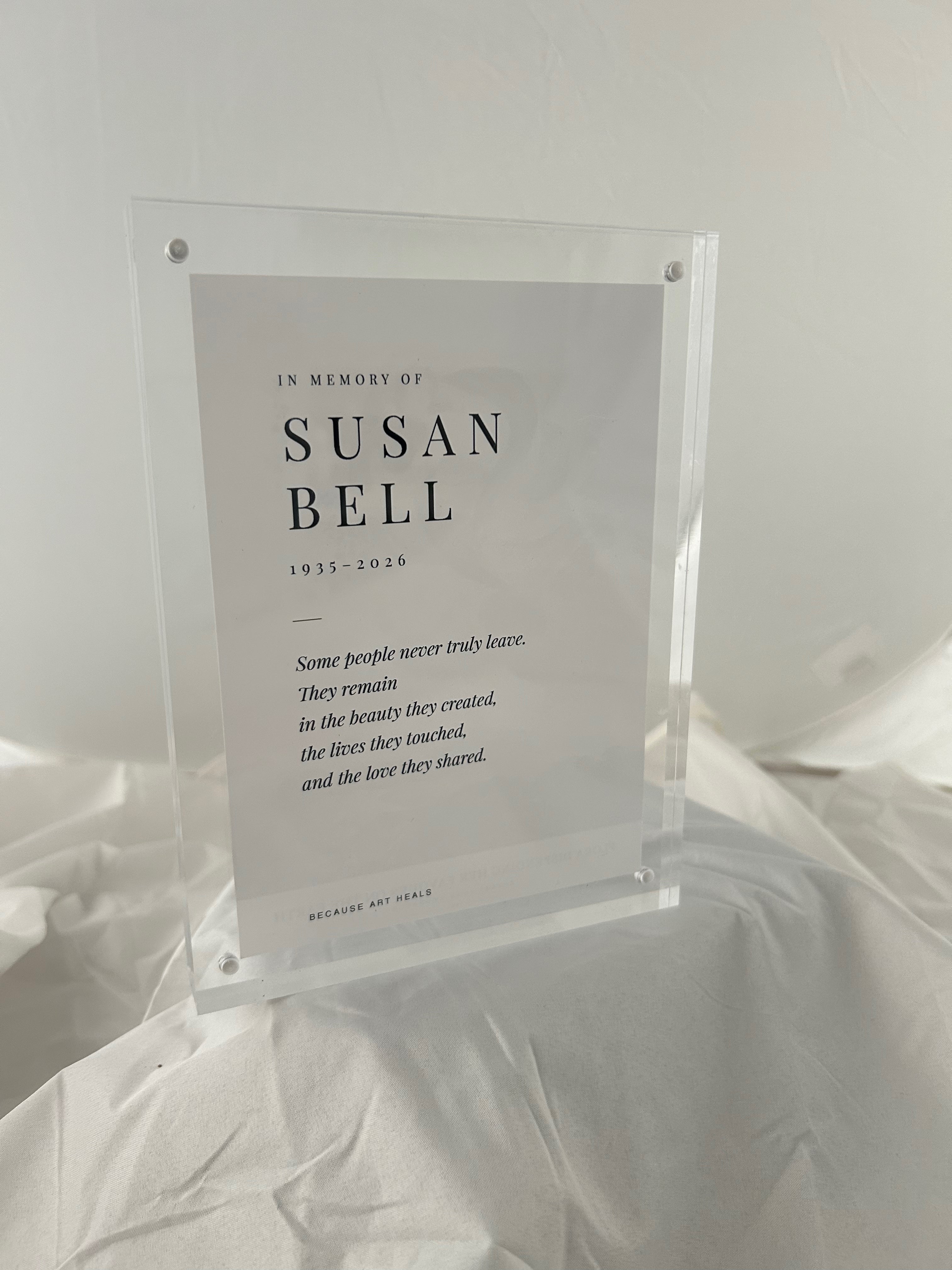 Personalized Framed Memorial: Thornton's Flora