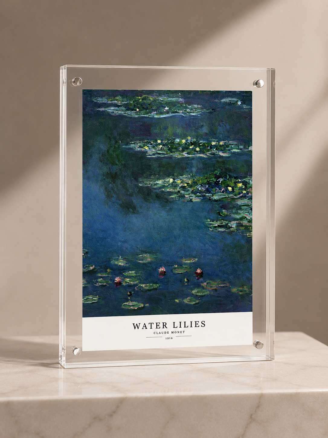 Personalized Framed Memorial: Claude Monet's Water Lilies