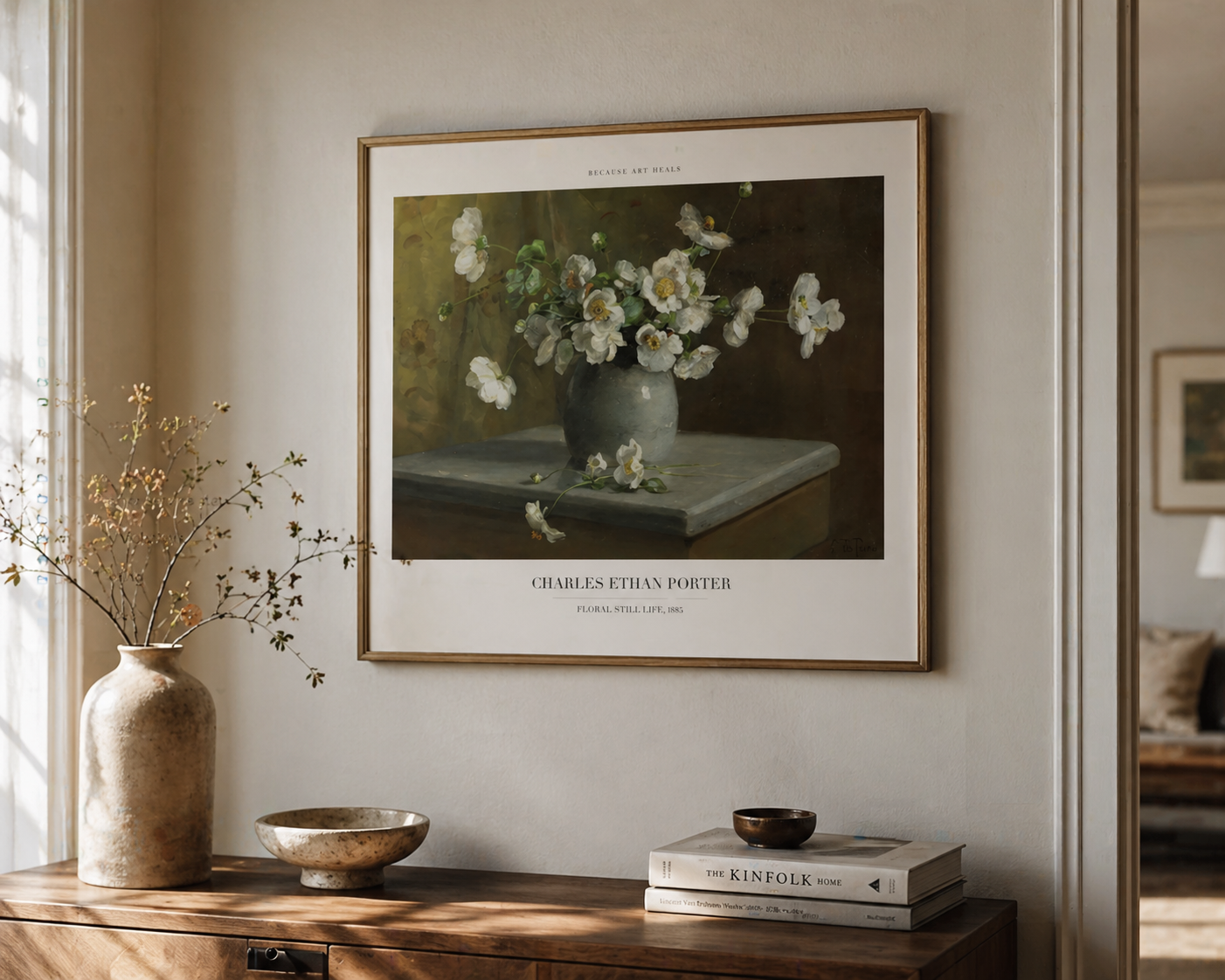 Charles Ethan Porter Floral Still Life 1881 Art Print
