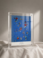 Personalized Framed Memorial: Kandinsky's Blue Sky