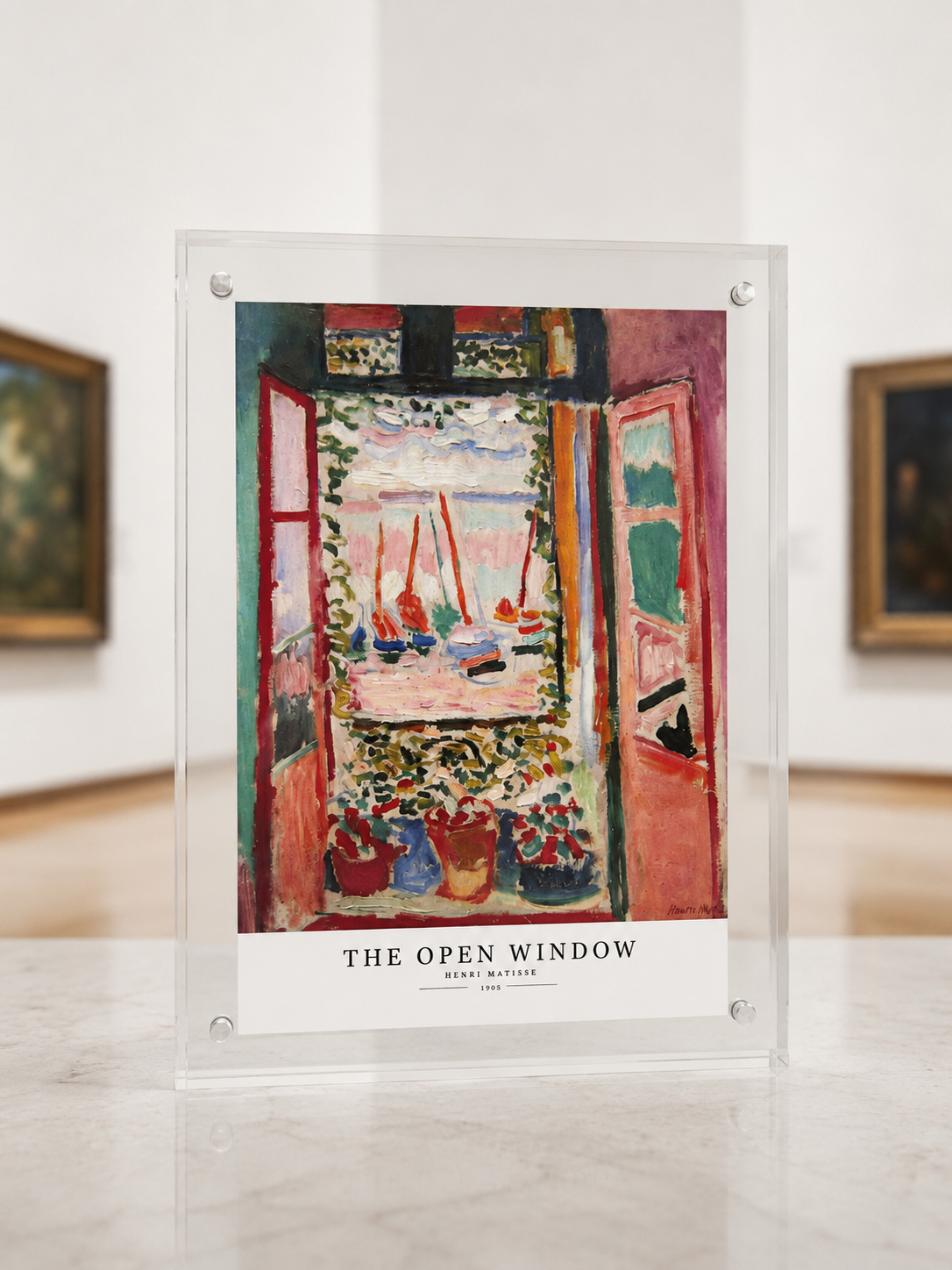 Personalized Framed Memorial: Matisse's Open Window