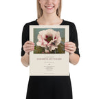Personalized Memorial Poster – Custom Sympathy Print with Name & Dates – Ogawa Tree Peony Art – In Loving Memory Gift – Funeral or Celebration of Life Print