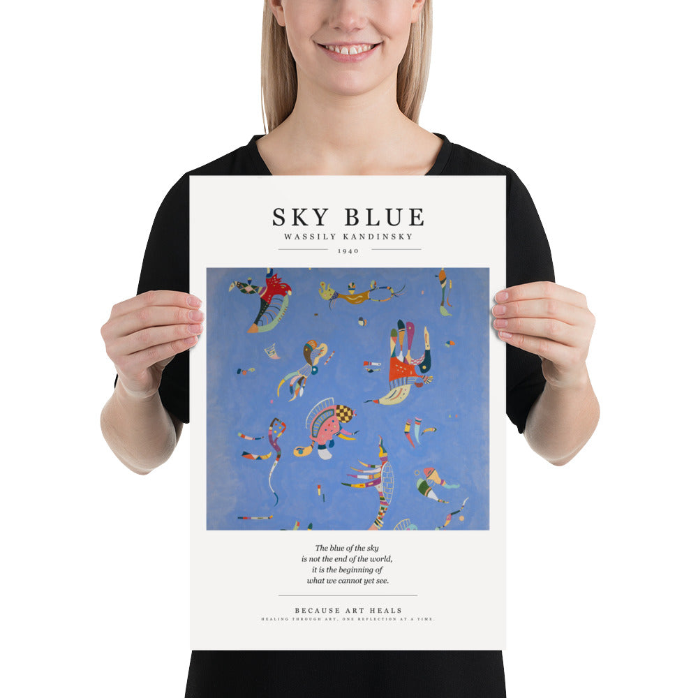 Wassily Kandinsky — Sky Blue (1940) Art Print | Because Art Heals Collection