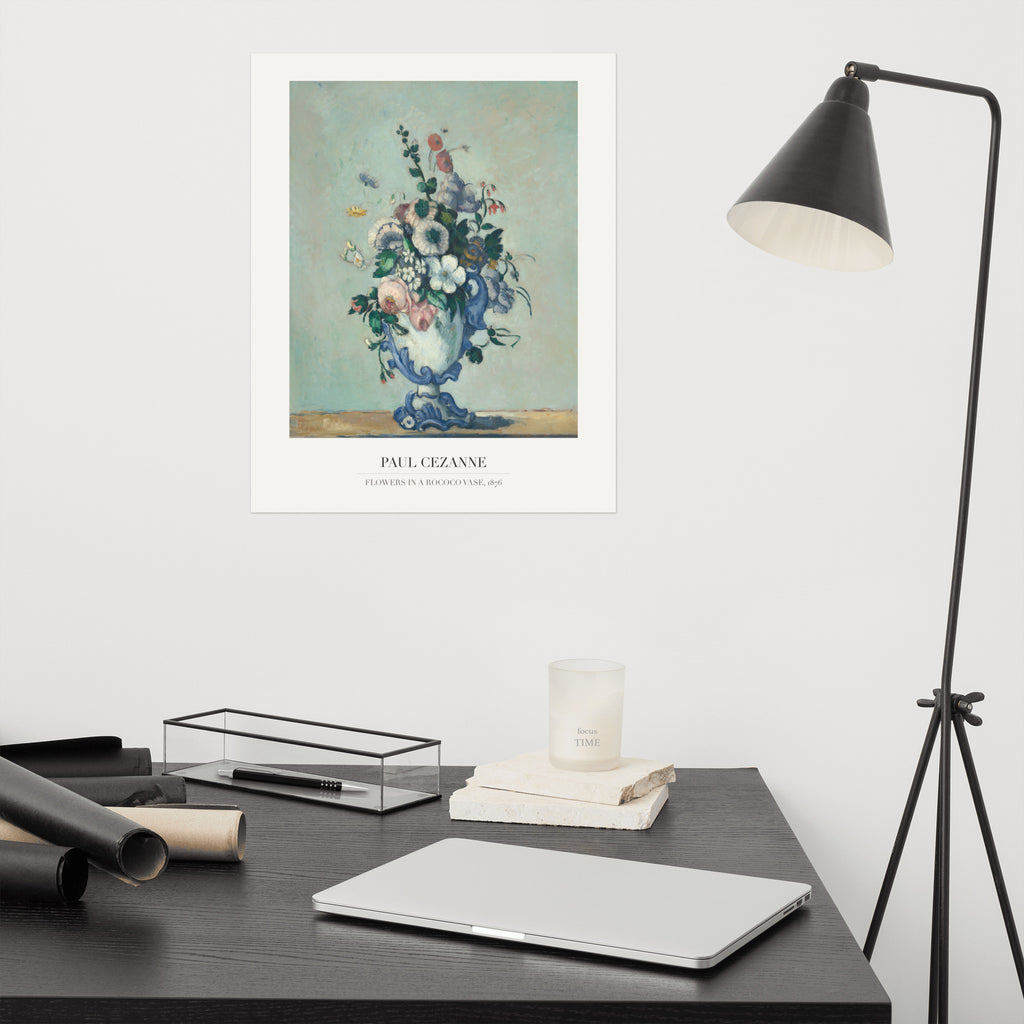 Cézanne Flowers in a Rococo Vase 1876 Art Print