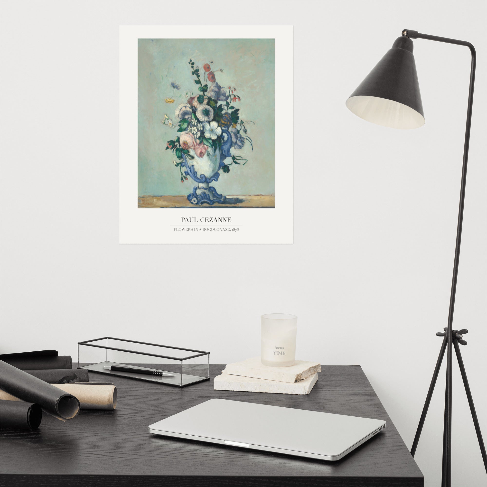 Cézanne Flowers in a Rococo Vase 1876 Art Print