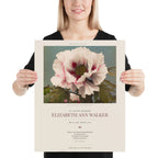 Personalized Memorial Poster – Custom Sympathy Print with Name & Dates – Ogawa Tree Peony Art – In Loving Memory Gift – Funeral or Celebration of Life Print