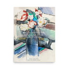Cézanne Roses in a Bottle (1904) Art Print