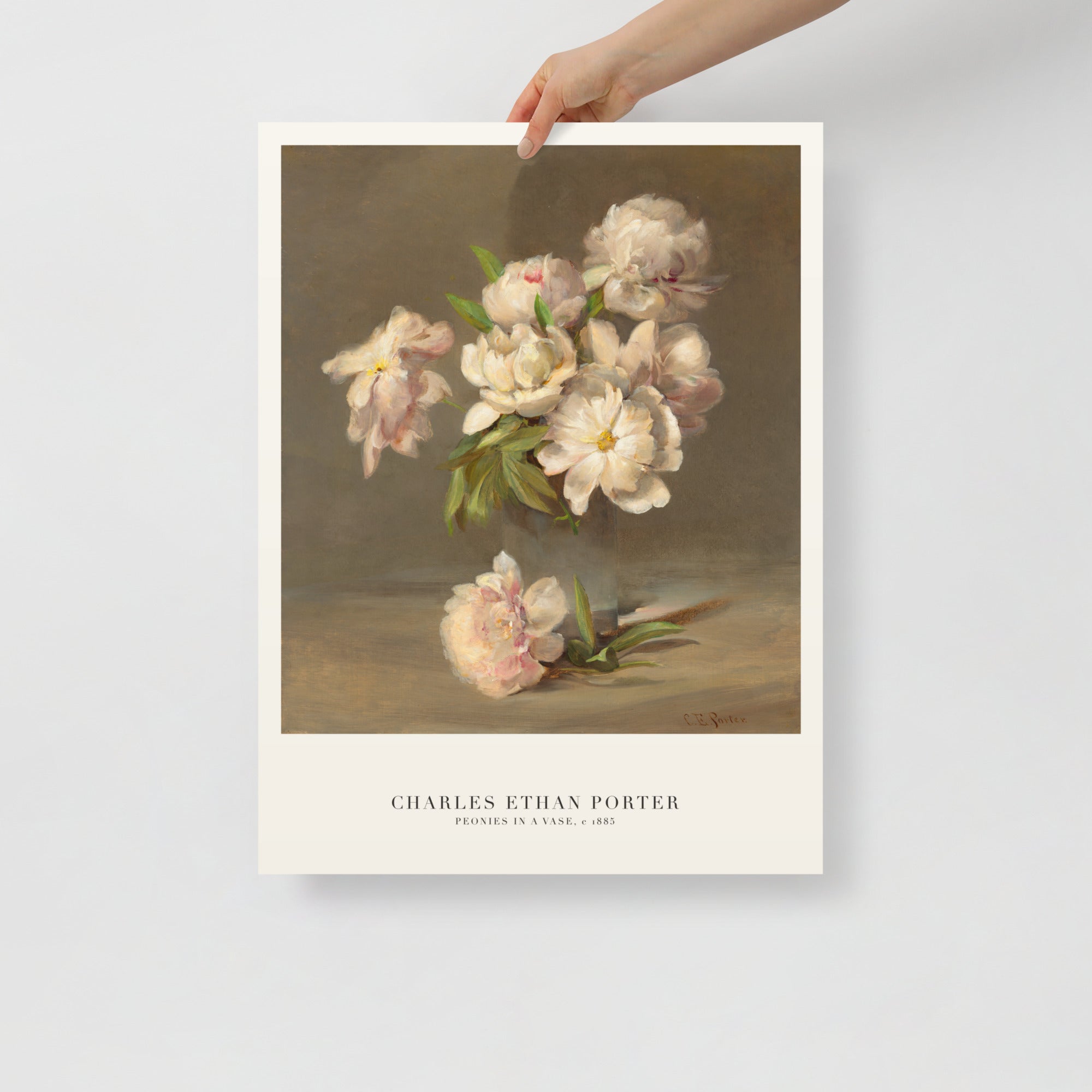 Charles Ethan Porter Peonies in a Vase Print (c. 1885)