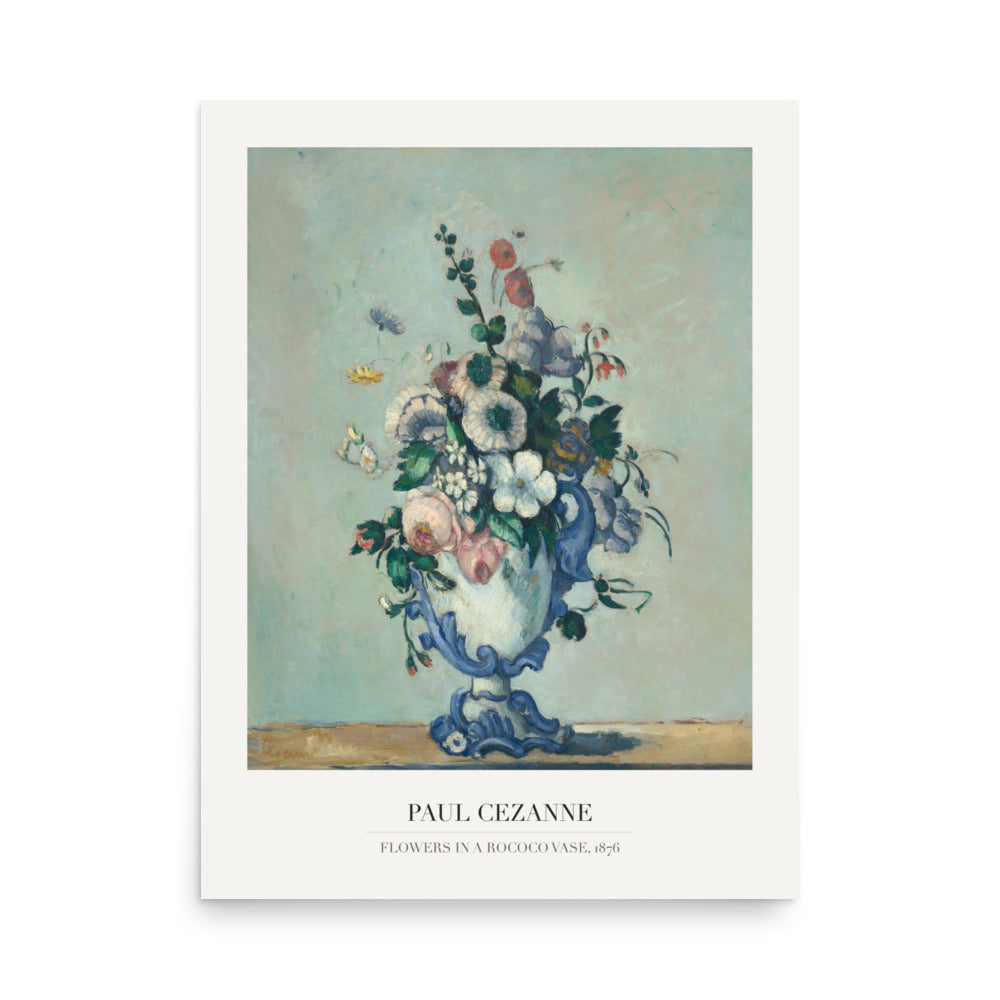 Cézanne Flowers in a Rococo Vase 1876 Art Print