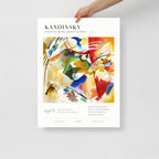 Kandinsky Painting with Green Center, 1913, Modern Abstract Wall Art Print
