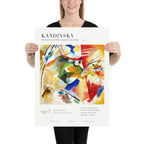 Kandinsky Painting with Green Center, 1913, Modern Abstract Wall Art Print
