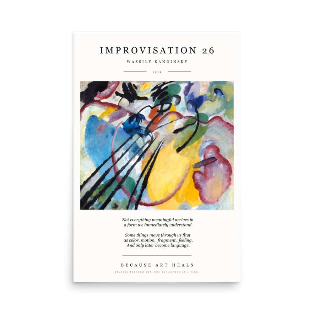 Wassily Kandinsky — Improvisation 26 (1912) Art Print | Because Art Heals Collection