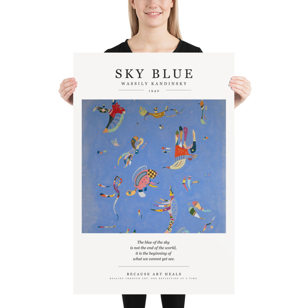 Wassily Kandinsky — Sky Blue (1940) Art Print | Because Art Heals Collection
