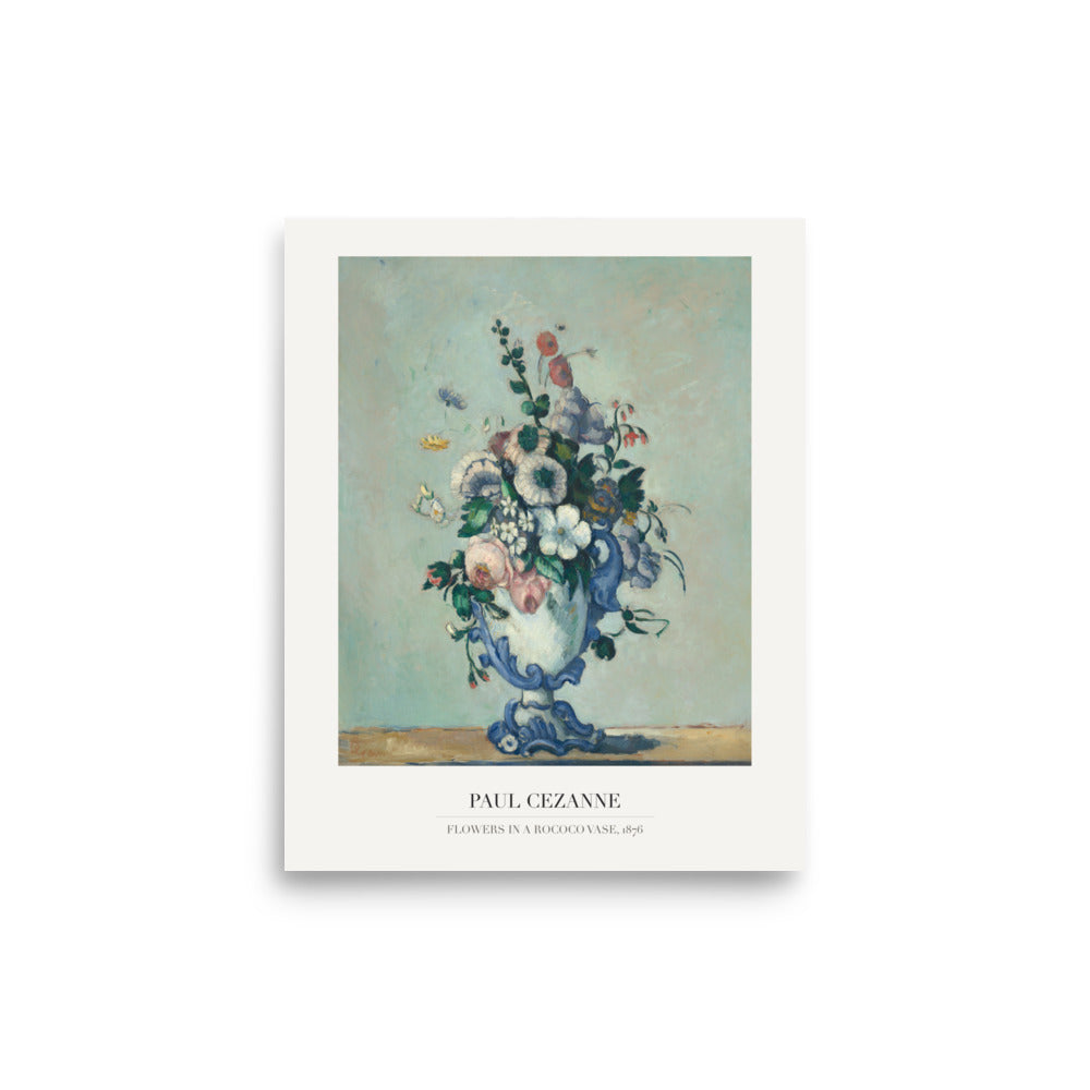 Cézanne Flowers in a Rococo Vase 1876 Art Print