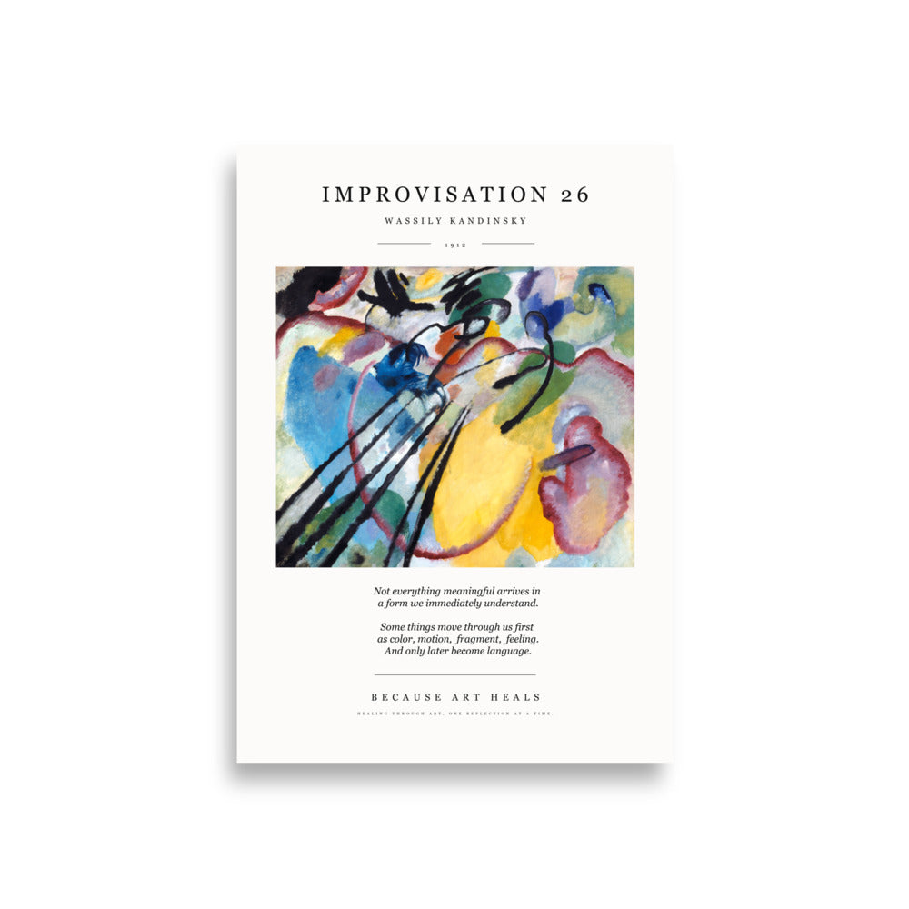 Wassily Kandinsky — Improvisation 26 (1912) Art Print | Because Art Heals Collection