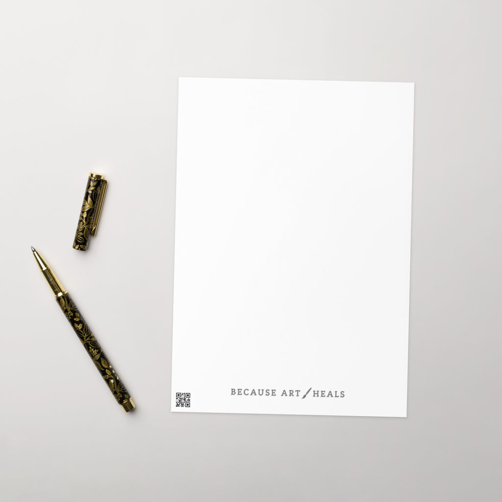 Gustav Klimt, ‘Birch Forest’ Condolence Card