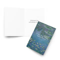 Monet Water Lilies Condolence Card