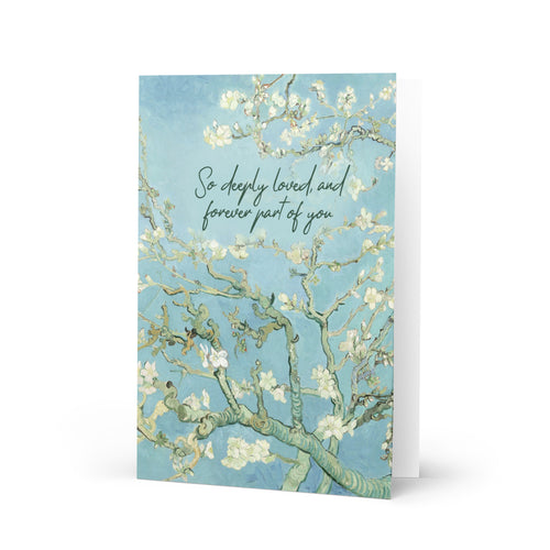 Van Gogh Almond Blossoms 1890 Condolence Card