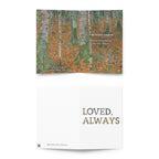 Gustav Klimt, ‘Birch Forest’ Condolence Card