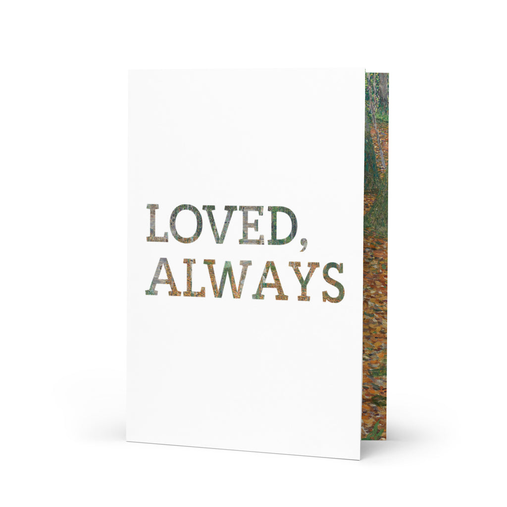 Gustav Klimt, ‘Birch Forest’ Condolence Card