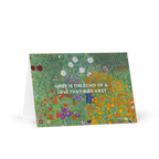 Klimt Flower Garden (1907) Condolence Card, Grief is the Echo of Love