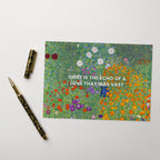 Klimt Flower Garden (1907) Condolence Card, Grief is the Echo of Love