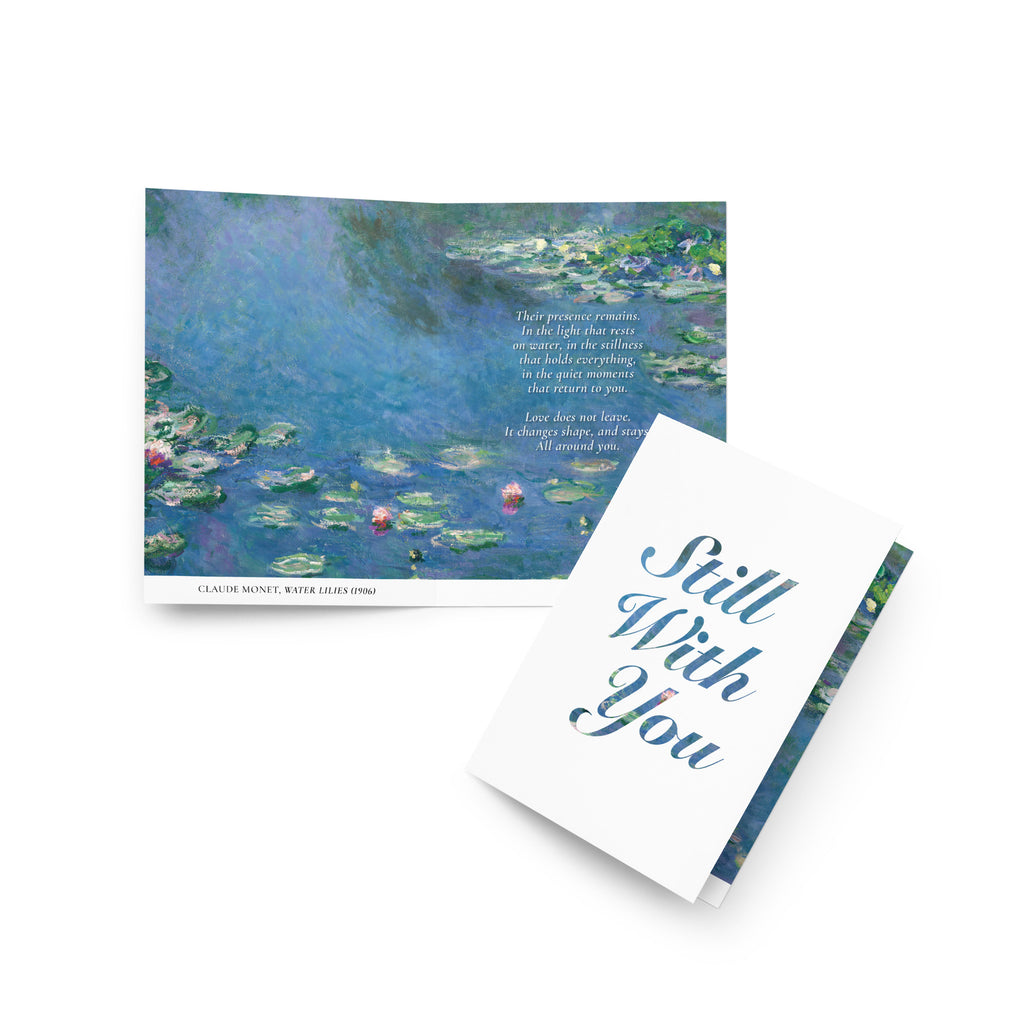 Claude Monet, Water Lilies | Still With You Condolence Card