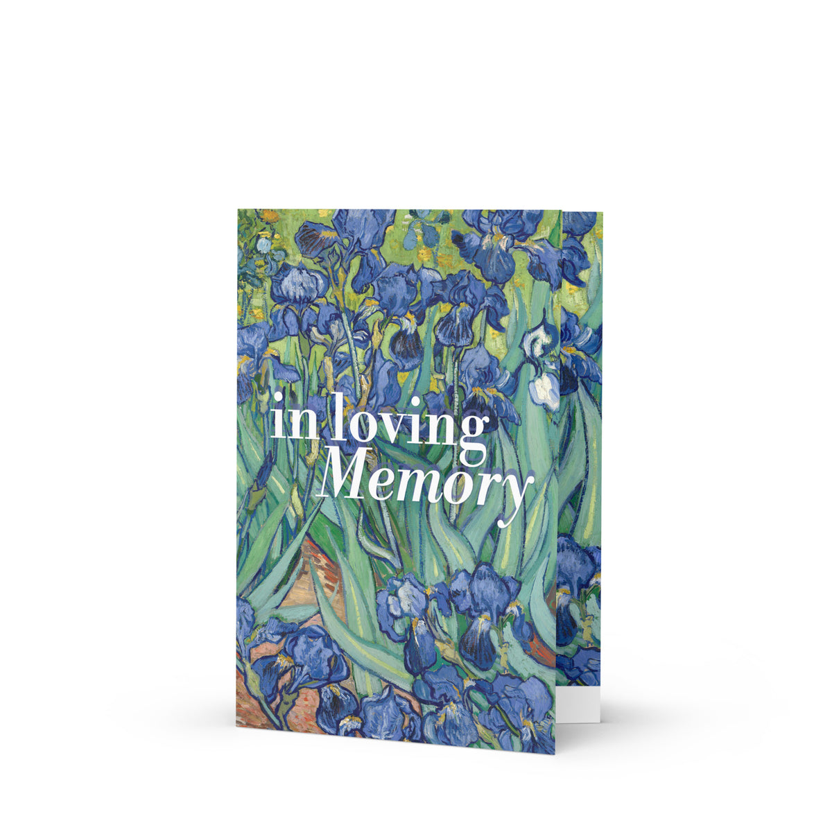 Vincent van Gogh, Irises (1889); In Loving Memory Condolence Card