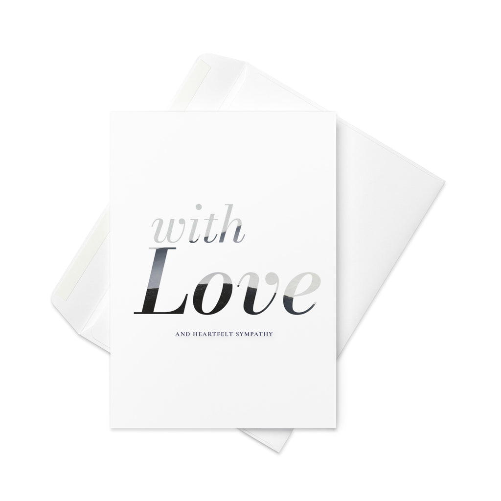 Georgia O'Keeffe, Morning Glory with Black; With Love Condolence Card