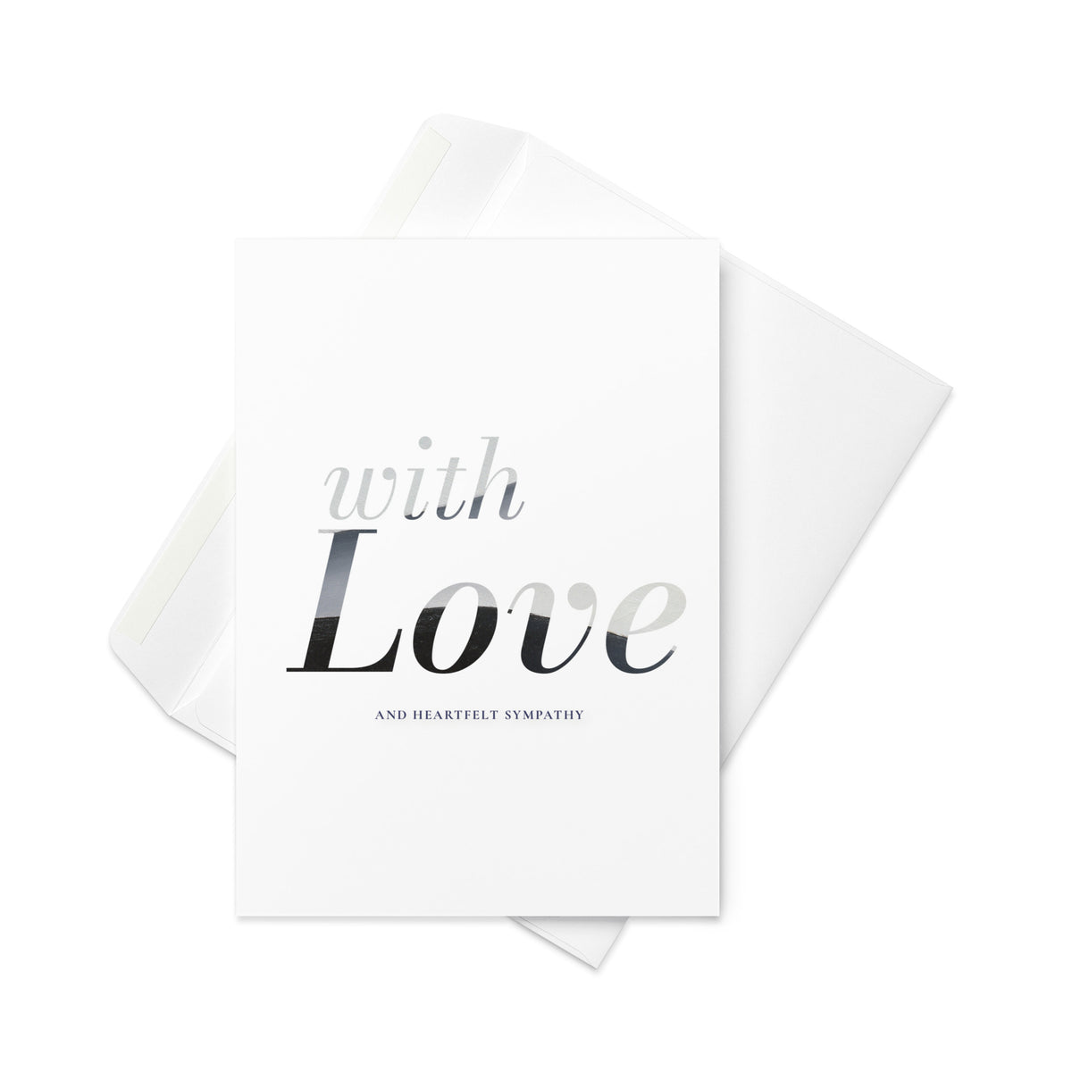 Georgia O'Keeffe, Morning Glory with Black; With Love Condolence Card