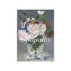 Édouard Manet, Flowers in a Crystal Vase (1882); With Deepest Sympathy Condolence Card