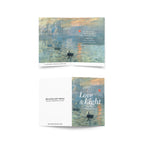 Claude Monet, Impression, Sunrise (1872); Love & Light Condolence Card
